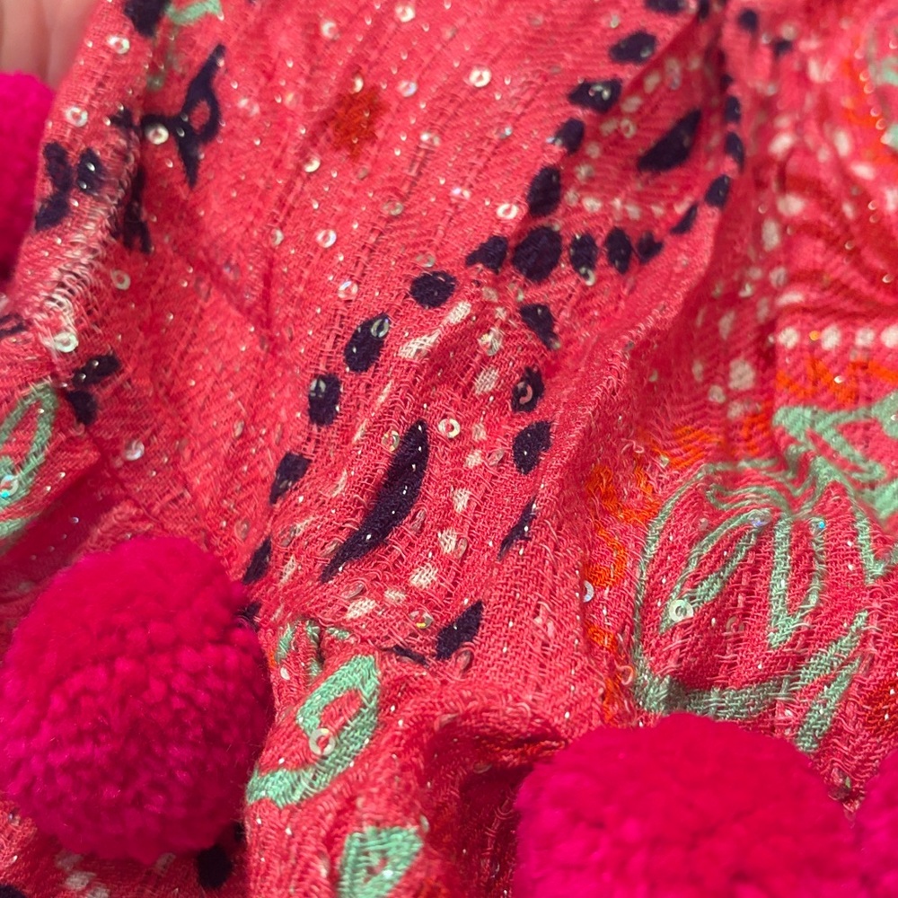 SUNDRESS Hot Pink Boho Smocked Mini Dress - Picture 10 of 10